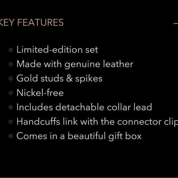 Honey Birdette Casey Collar & Cuff Set - Picture 9 of 14